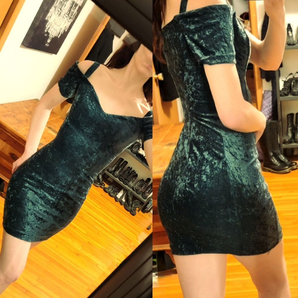All That Jazz Vintage Velvet Cocktail Dress